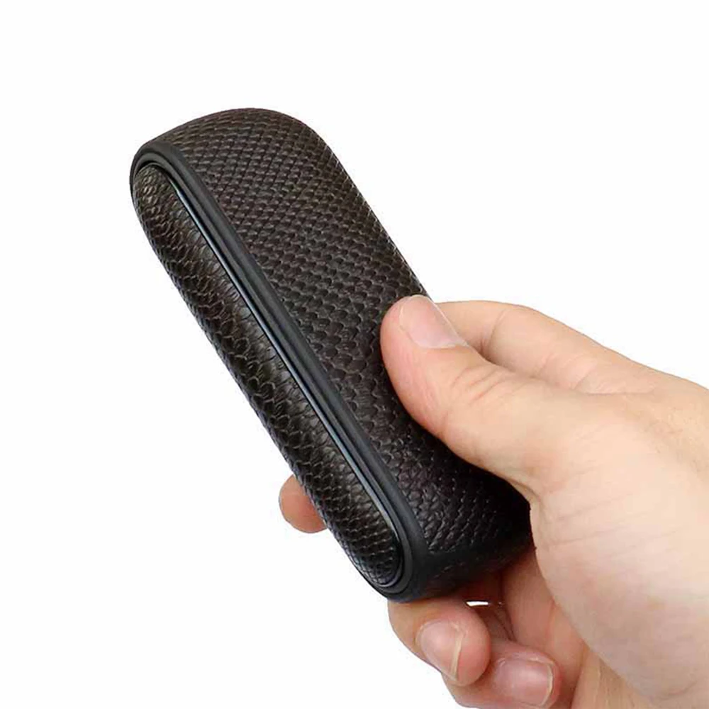 Защитная боковая крышка змеиной кожи для электронной сигареты iqos 3 0 коричневая