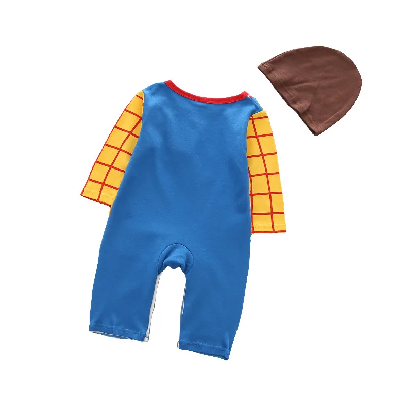 Комбинезон для новорожденных костюм ковбоя Вуди Базза Лайтера из хлопка косплея