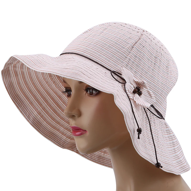 Женские шляпы летние солнцезащитные складные рыбацкие с цветком женские