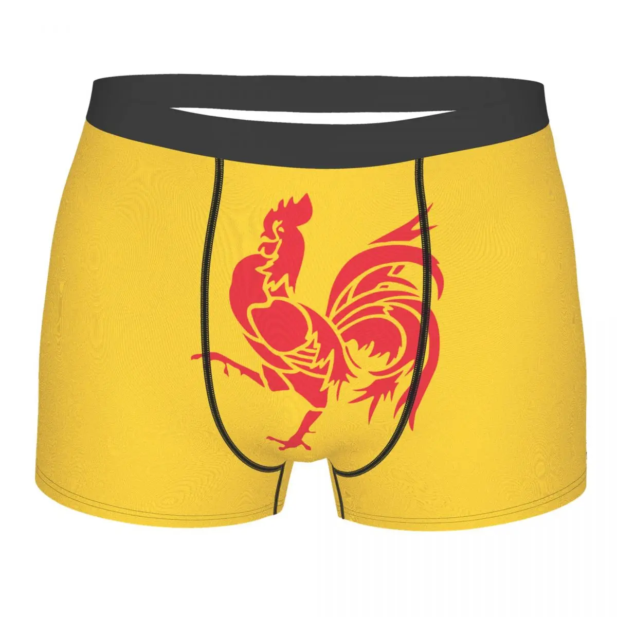 Мужские трусы боксеры с флагом Валлонии мужские бельгийским юмором|Мужские