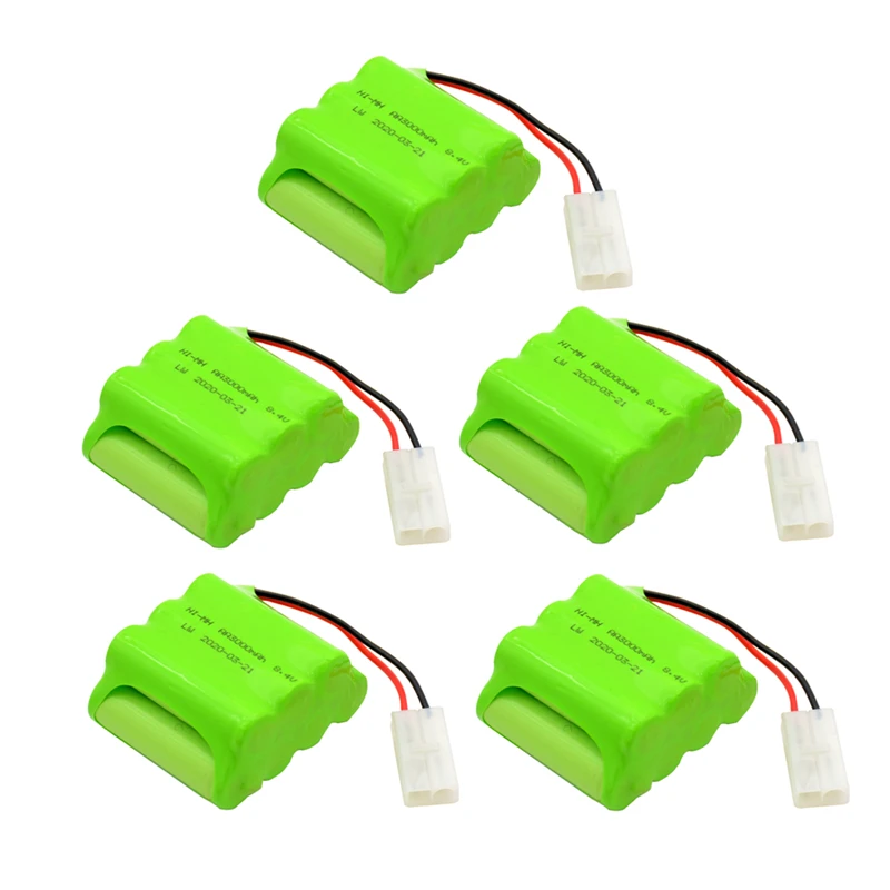 

5pcs 8.4V 3000mAh AA NIMH Rechargeable Battery Pack for RC Car Boat Guns lighting remote control electric Tamiya Kep-2p Plug