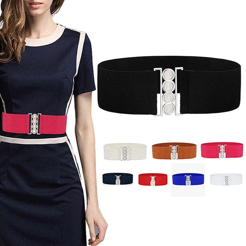 

Waistband Women Invisible Belt Buckle Plastic Comfortable Elastic Belt For Women Men Adjustable No Show Web Belt For Jeans