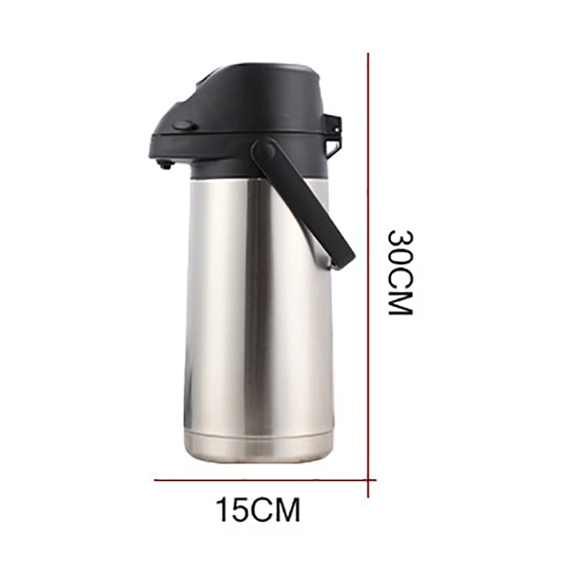 

1.9L Air Pressure Pot Stainless Steel Thermal Insulation Boiling Water Heater Gift Car Outdoor Press Air Pressure Bottle