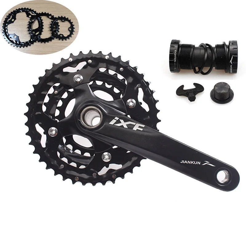 104/64BCD MTB велосипедная система 3x10S 24/32/42T тройной Скорость передняя Звездочка Велоспорт Chainset 170 мм рукоятки BB для горного велосипеда дорожный велосипед