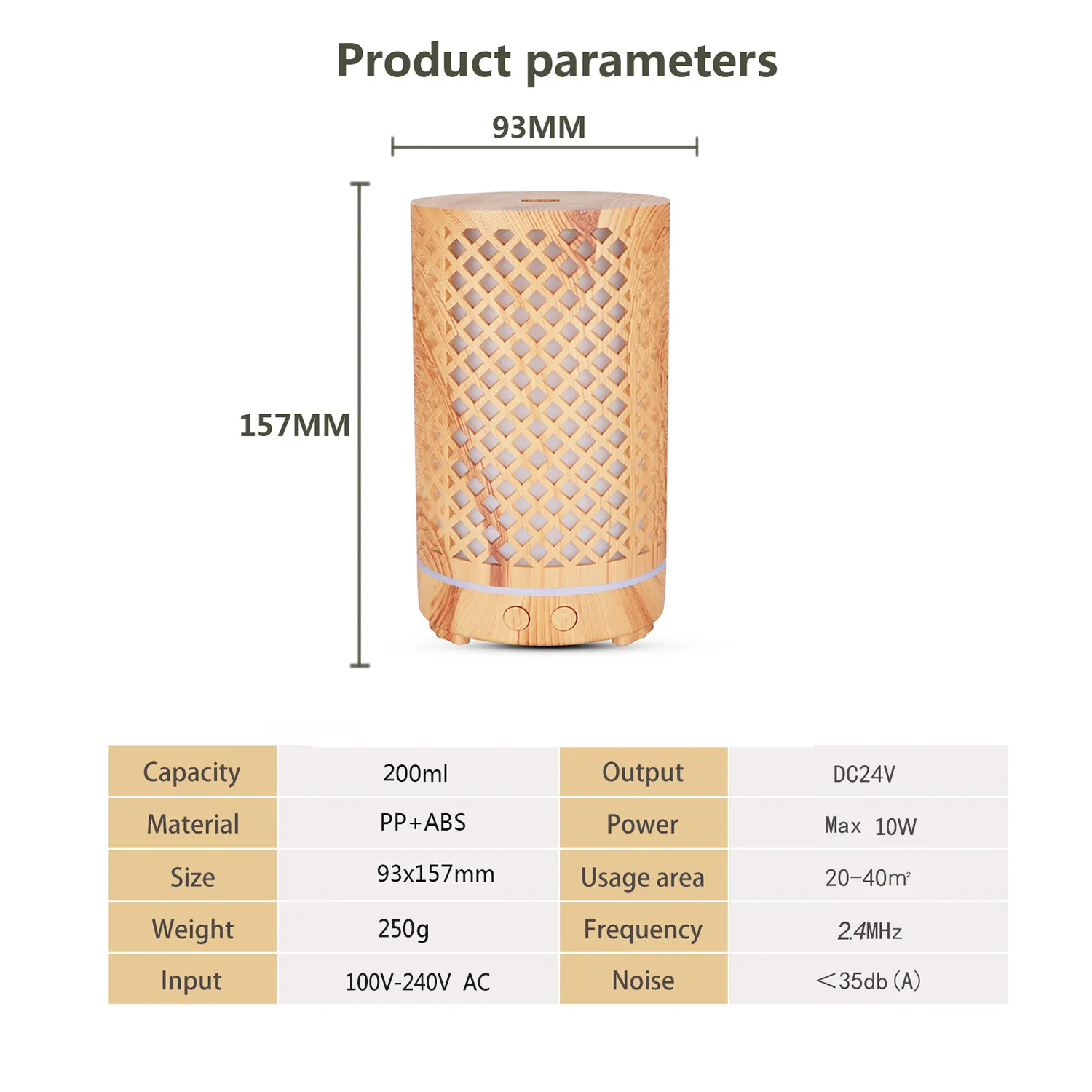 

DOZOKA Aromatherapy Diffuser Air Humidifier USB Oil Ultrasonic Mist Maker LED Light With WiFi / Remote Control For Home