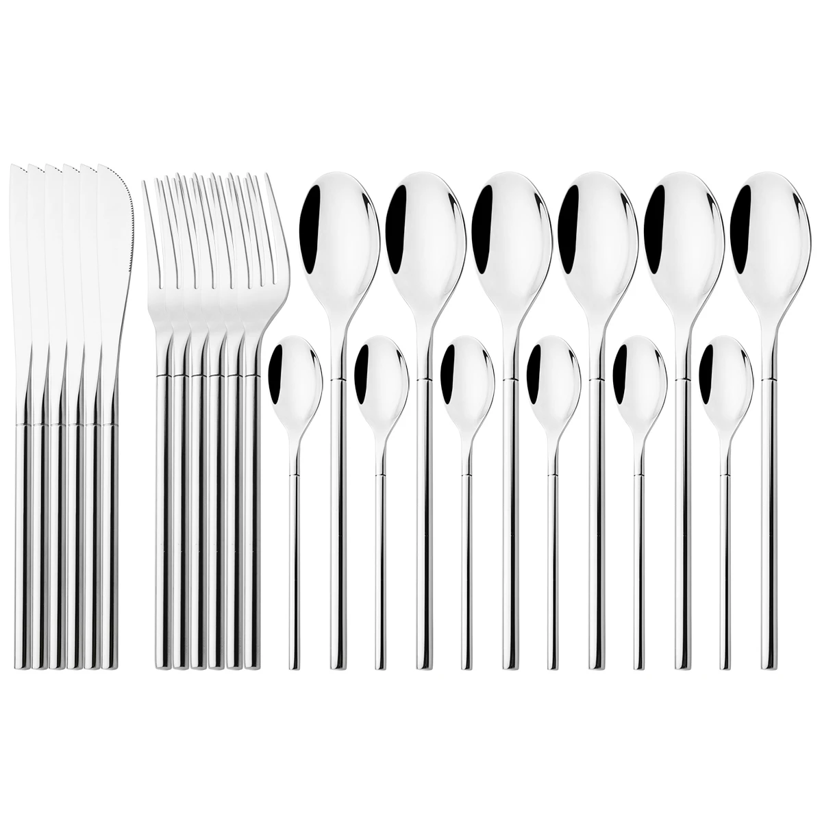 

Набор столовых приборов из нержавеющей стали, 24 шт.