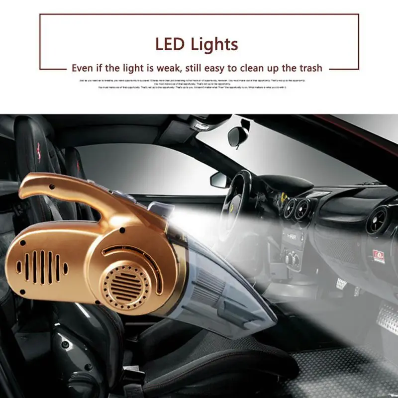 

High Power 14.76Feet(4.5M) Power 4 in 1 Multifunctional 12V 120W Vacuum Cleaner For Car And Home Car Vacuum Cleaner Wet Dry