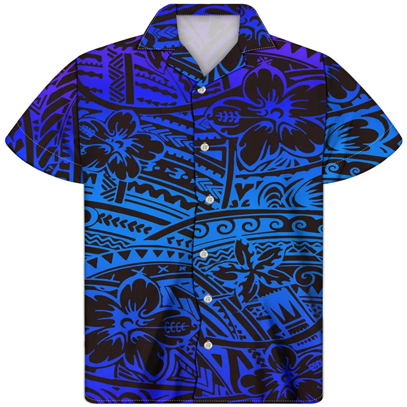 

HYCOOL 2021 синий 3d цифровая печать повседневные Гавайские рубашки для мужчин пляжные шорты с кофтой с длинными рукавами и на пуговицах размера ...