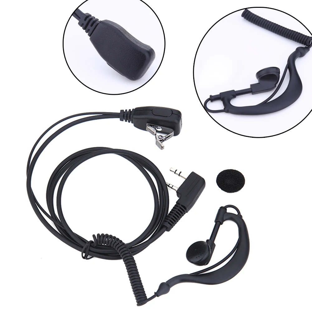 2-контактный наушник гарнитура для BAOFENG UV5R KENWOOD антишумный микрофон пеших