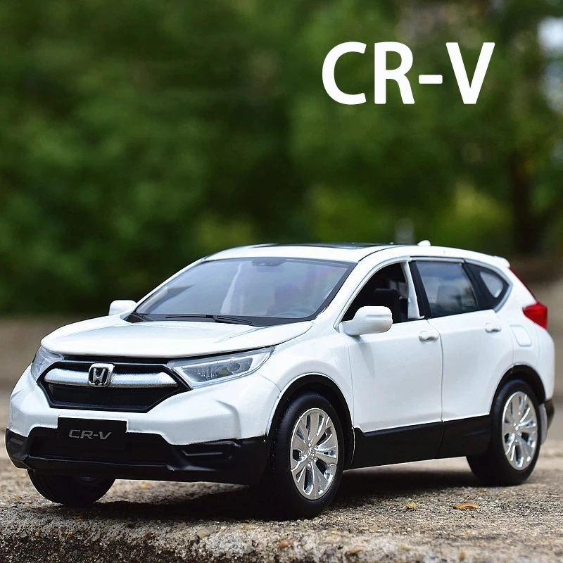 1:32 CRV SUV Alloy Car Diecast Model Toy Vehicle Sound and Light Miniature Metal Car Simulation Collection Gifts Toys for boys