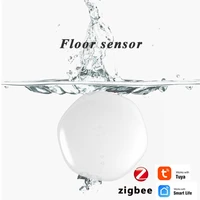 tuya smart smart life app flood alert overflow security zigbee tuya wifi water detector leakage sensor alarm leak detector sound