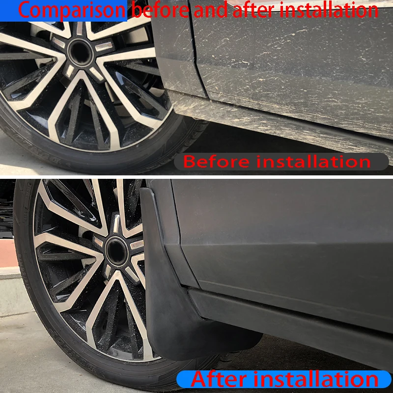 

4pcs Front Rear Car Mud Flaps For Volkswagen t-roc18 to19 yea Splash Guards Mud Flap Mudguards Fender Mudflaps Accessori