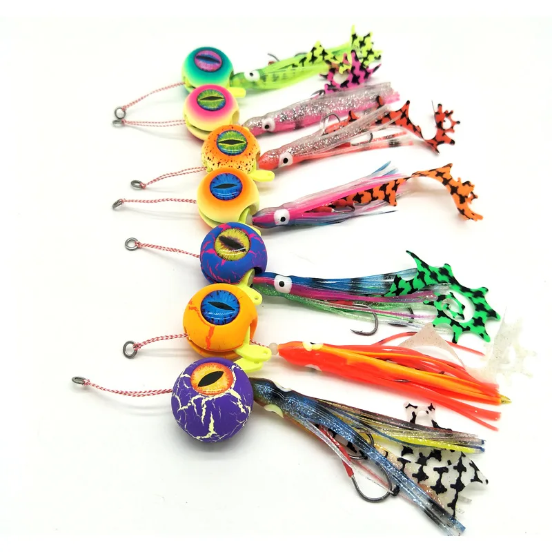 Japan Quality Lurekiller Rubber Jig Lure Tai Kabura Slider Jigs Lead Fish 60g/80g/100g/120g/150gg saltwater sea baits | Спорт и