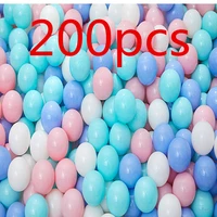 200pcs colors baby plastic balls water pool ocean wave ball kids swim pit with basketball hoop play house outdoor tents toy prop