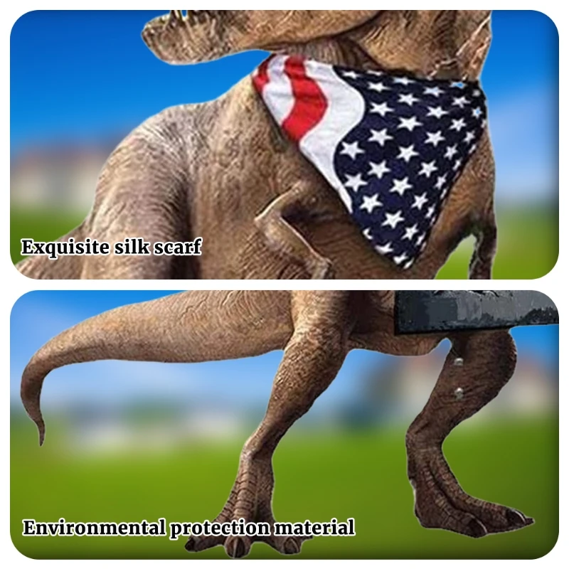 

Metal Flat Tyrannosaurus Sculpture Dinosaur Statue Garden Ornament Art Craft