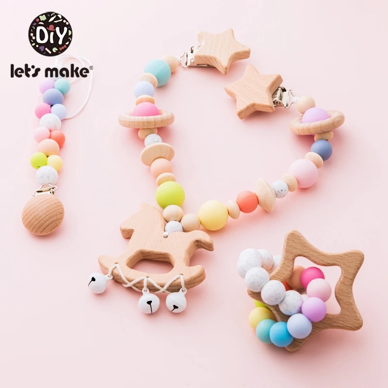 1 шт. детская деревянная погремушка на коляску возраст 0-12 месяцев | Игрушки и