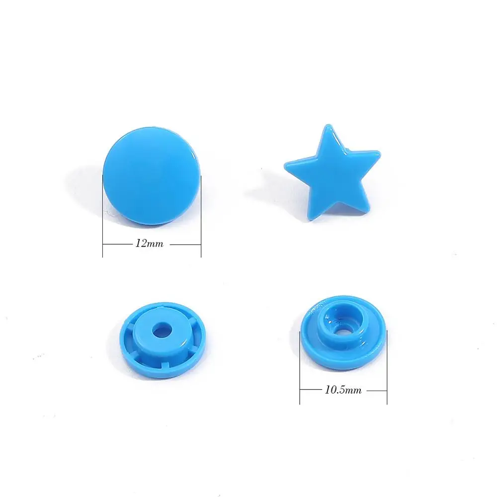 10 Sets Plastic 12MM Snap Buttons Star Heart Shape T5 Fastener For Baby Clothes Press Buckle Diy Crafts Garment Accessories | Дом и сад