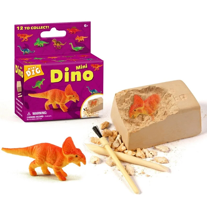 

FEOOE Early Education Parent-child Educational Children's Toy Small Dinosaur Fossil Skeleton Excavation Archaeological Set ZXQ