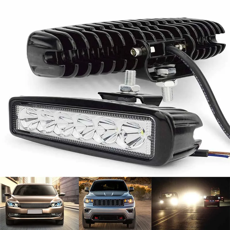 Светодиодный рабочий светильник 12 В для вождения противотуманный внедорожный