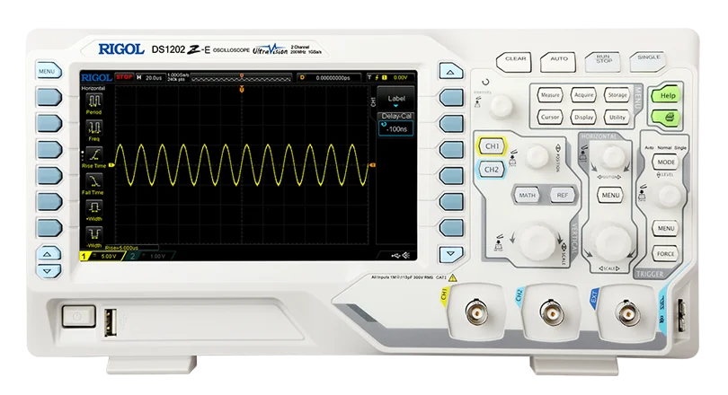 

DS1202Z-E 200MHz Digital Storage Oscilloscope 2 analog channels 7Inch Oscilloscopes