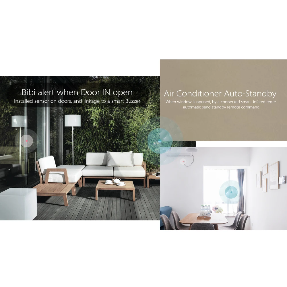Беспроводной датчик двери 2 4G WIFI SmartWindow белый и окна Tuya SmartHome для домашней