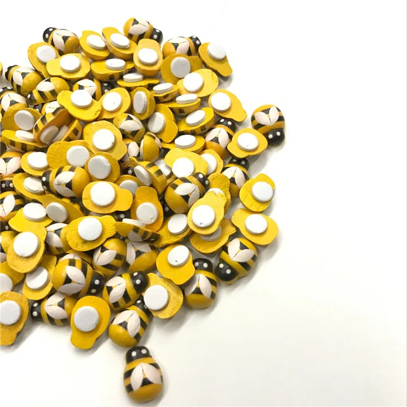 50 шт деревянные Божья коровка пижамы с рисунком божьей коровки стикеры для детей