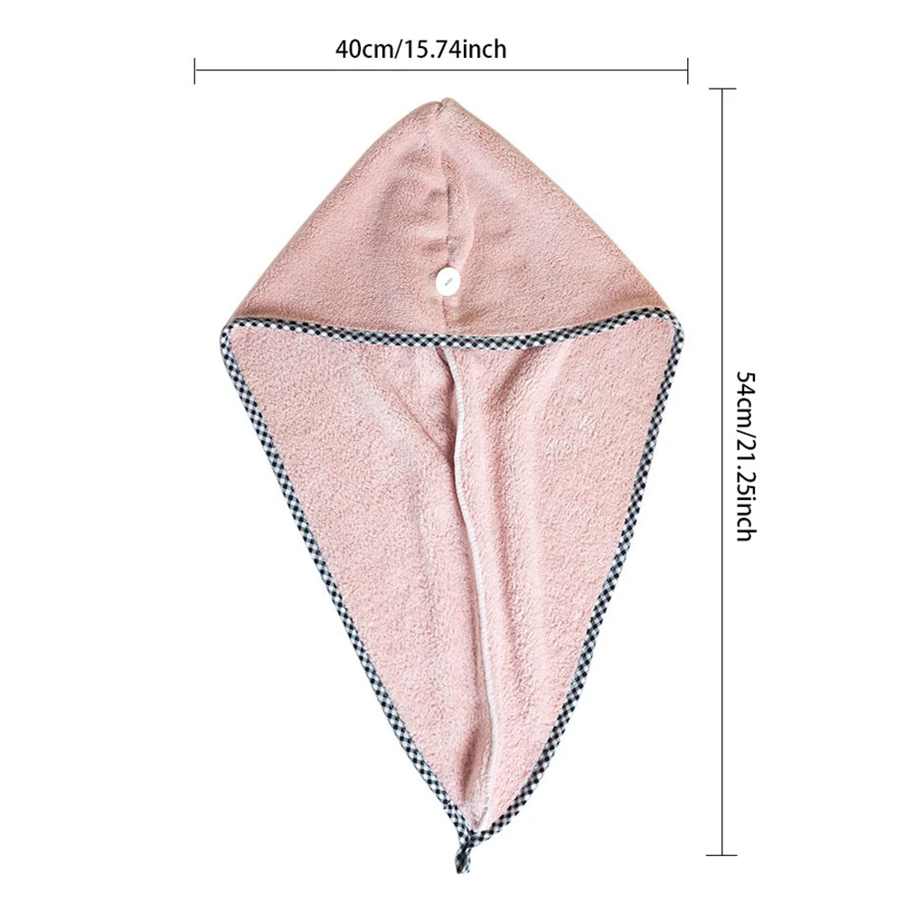 Новая быстросохнущая шапка для волос из бархата кораллового цвета мягкое