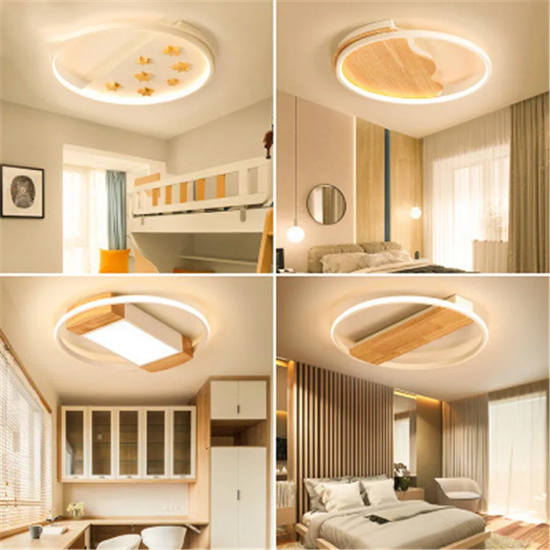 

Nordic Style Living Room Lamp Small Apartment Room Lamp Warm Master Bedroom Lamp Modern Minimalist Home Door Led Ceiling Lamp