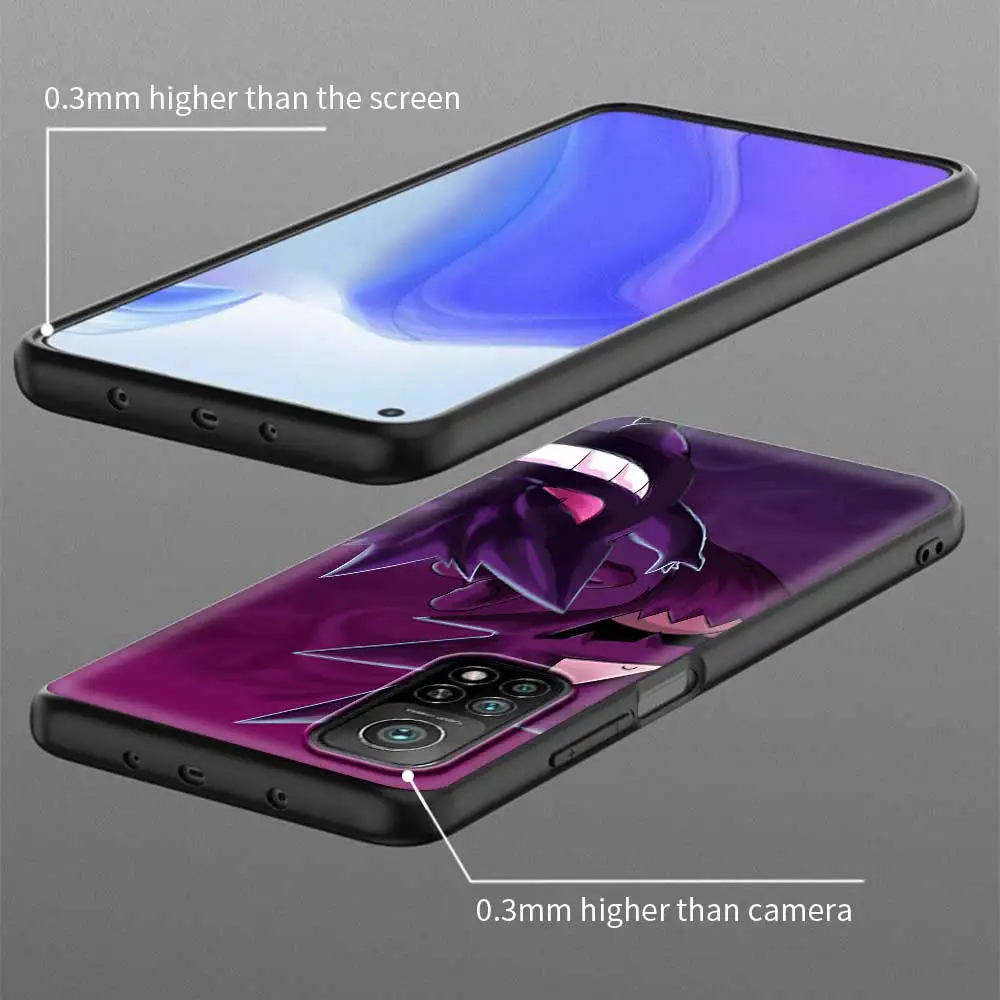 phone case for xiaomi poco x3 nfc f3 gt m3 mi 10t note 10 11 lite 11t pro 9t cc9 cover gengar s spooky free global shipping