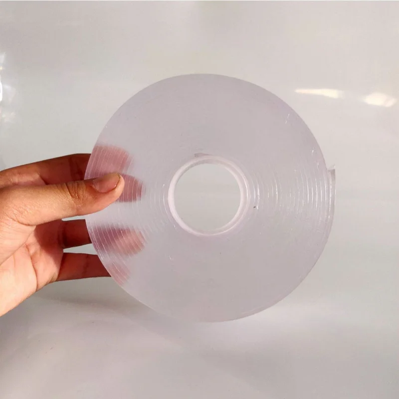 Многоразовая двухсторонняя прочная клейкая лента прозрачная для дома