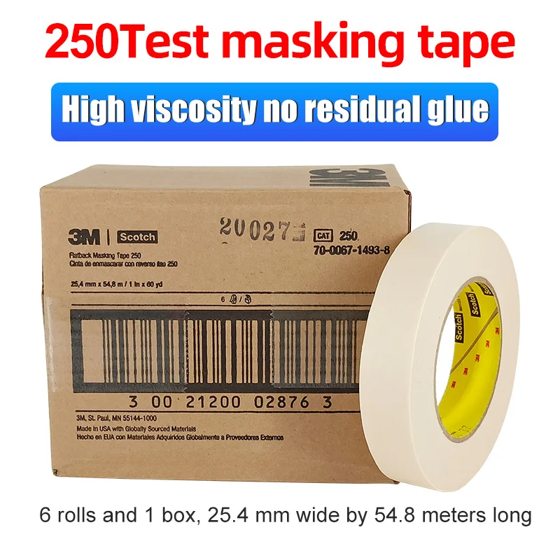 

Imported 3M250 lithographic paper masking tape ink grid adhesion test paper printing test tape
