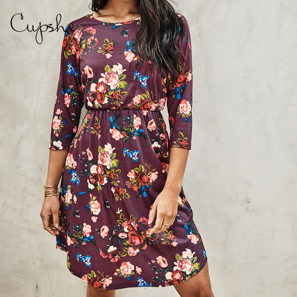 CUPSHE богемное сексуальное мини-платье с цветочным принтом 2020 новый летний пляжный