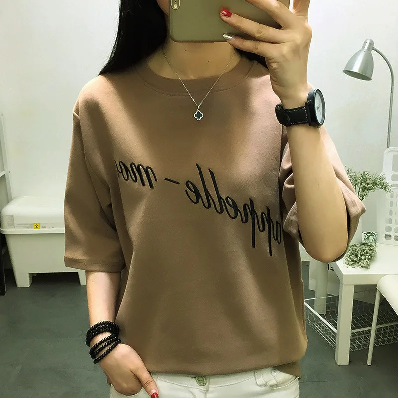 

New Summer Classic Ladies Leisure High Quality Breathable Short Sleeve T-shirt