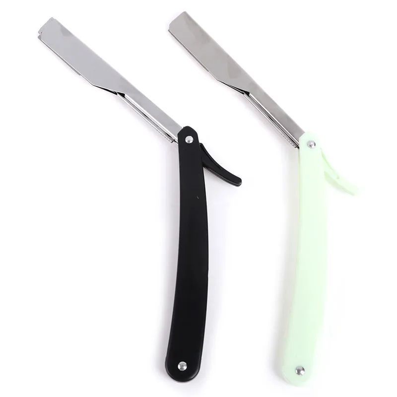 

1Pcs Professional Manual Shaver Straight Edge Stainless Steel Sharp Barber Razor Folding Shaving Beard Cutter 2 Colors