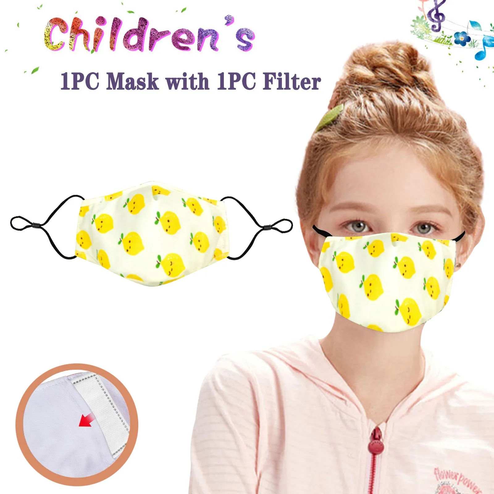 1 шт. маска для рта многоразовая моющаяся безопасная петля ушей дышащая с Fliter