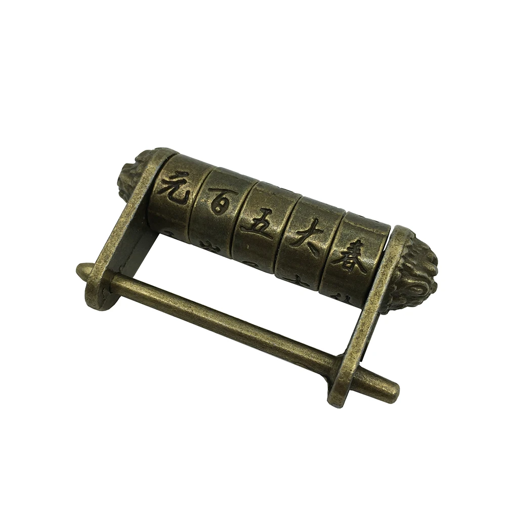 

Brand new and High Quality Code Password Lock Padlock small Alloy Zine Vintage Antique Chinese Old Style Jewelry Chest Box