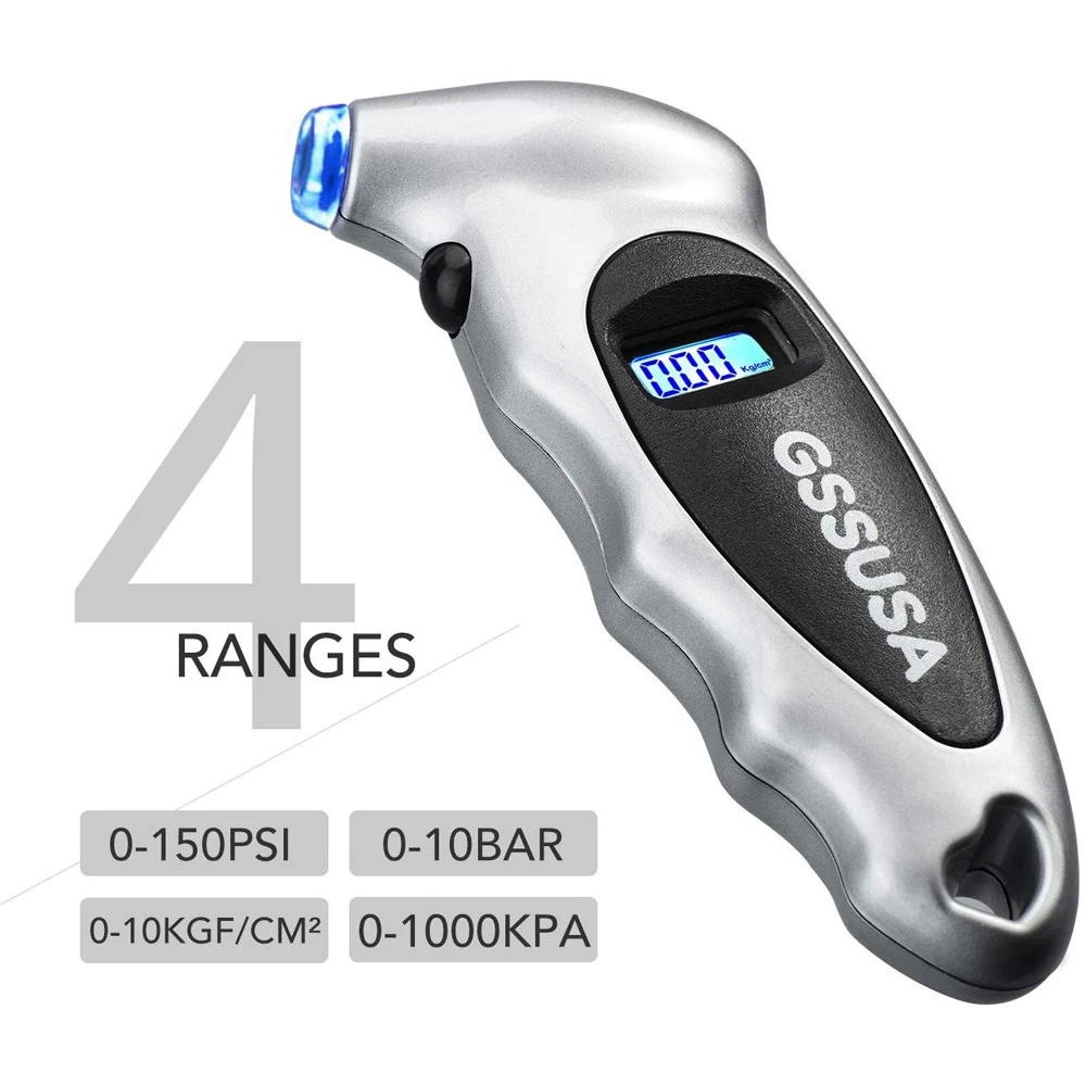 Цифровой датчик давления в шинах 150 PSI 4 настройки для автомобиля грузовика