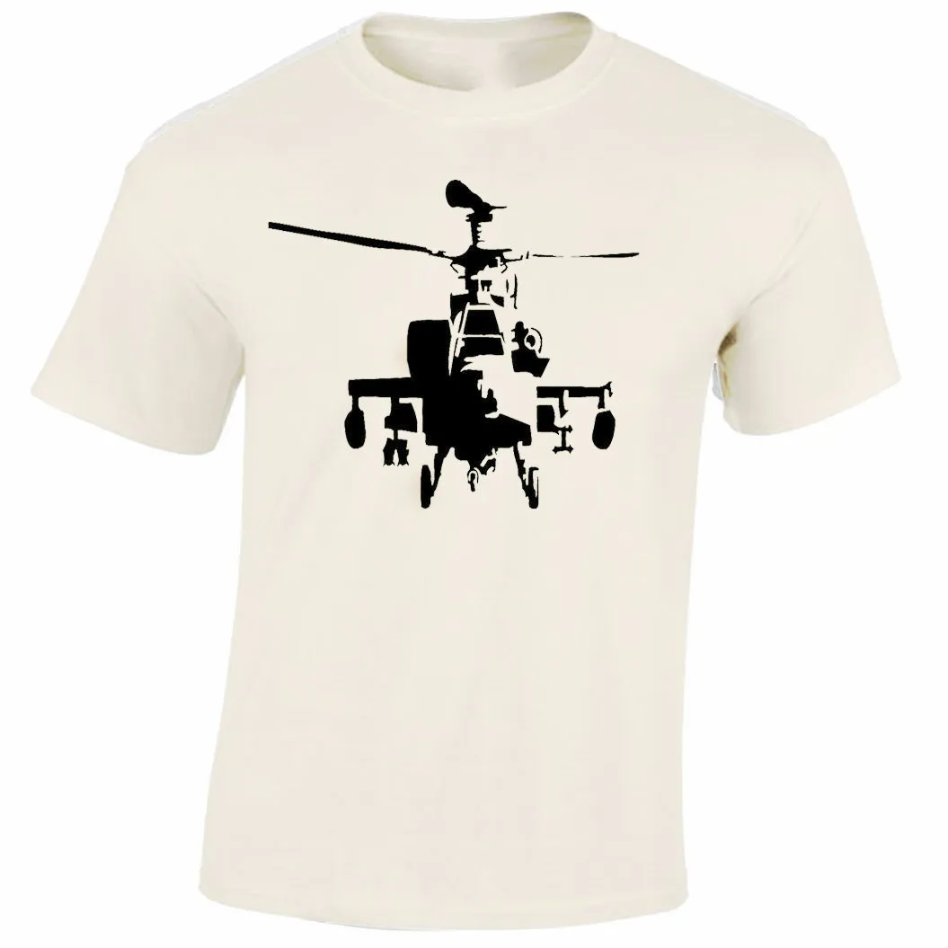 Apache Мужская футболка S-2XL Ретро AH-64 Вертолет rambo | одежда