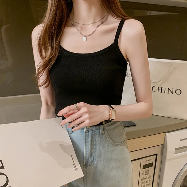 

2021 маленькая кофта с внутренней отделкой, Летняя трикотажная короткая черная верхняя одежда для женщин, для улицы