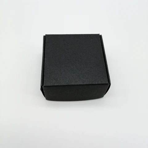 Подарочная коробка из крафтовой бумаги, белая/черная, 100 шт.