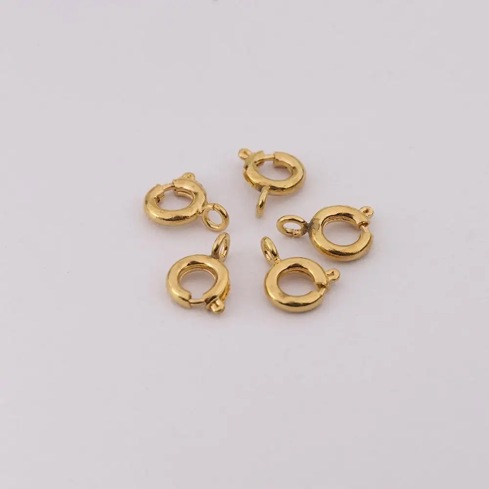 30pcs Outer dia 6/7mm Metal Spring Gate O Ring Openable Keyring Leather Belt Strap Buckle Chain Snap Clasps Clip Trigger Luggage | Украшения