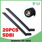GRANDWISDOM 20 шт. 868 МГц антенна 5dbi sma мама 915 МГц lora антенна pbx iot модуль lorawan сигнальный приемник антенна