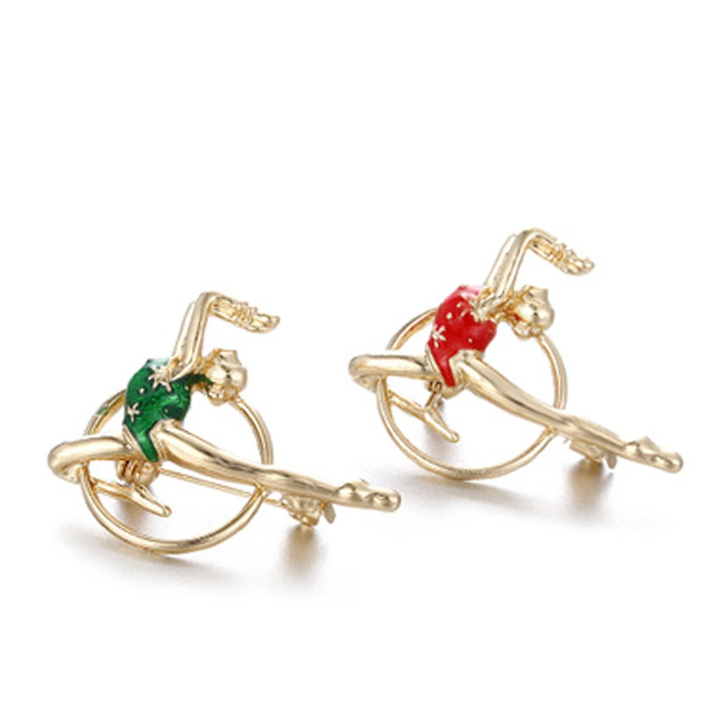 Эмалированная гимнастическая брошь для воротника аксессуары костюма