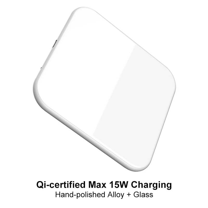 Square 15W White 15 Вт QI Быстрая зарядка беспроводное быстрое зарядное устройство usb tpye c QC 3,0 мобильная телефонная станция для iphone samsung s9 xiaomi SIKAI - Тип штекера: Square 15W White