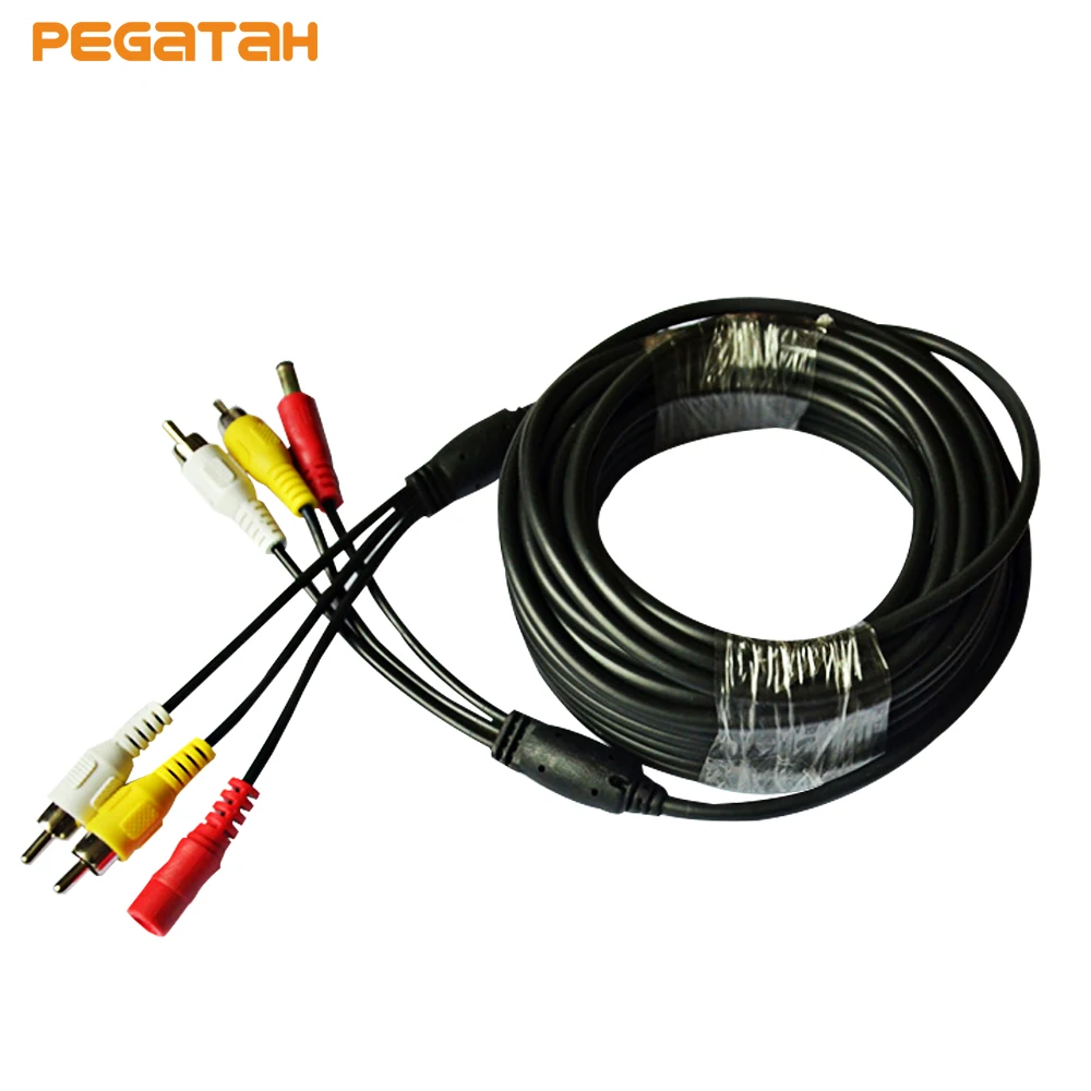 Новая камера видеонаблюдения аудиокабель питания провод для системы DVR|Коробки