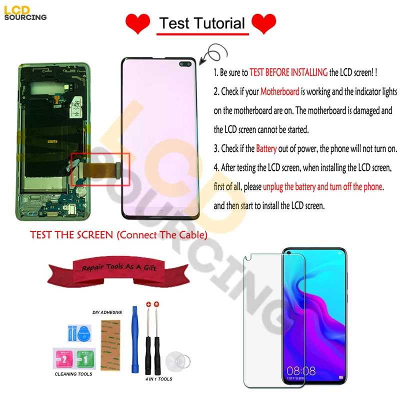 

6.59" Original LCD For Asus ROG IPHONE 2 ZS660KL LCD Display Touch Screen Digitizer Assembly For Asus Rog Phone II lcd Replace