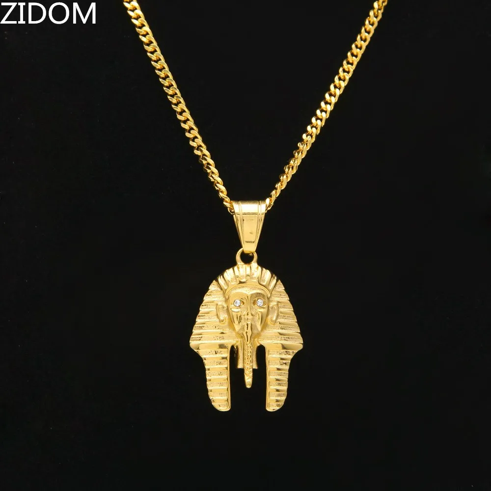 Цепочка с кулоном в виде Фараона из нержавеющей стали|fashion jewelry|jewelry fashioncuban link chain