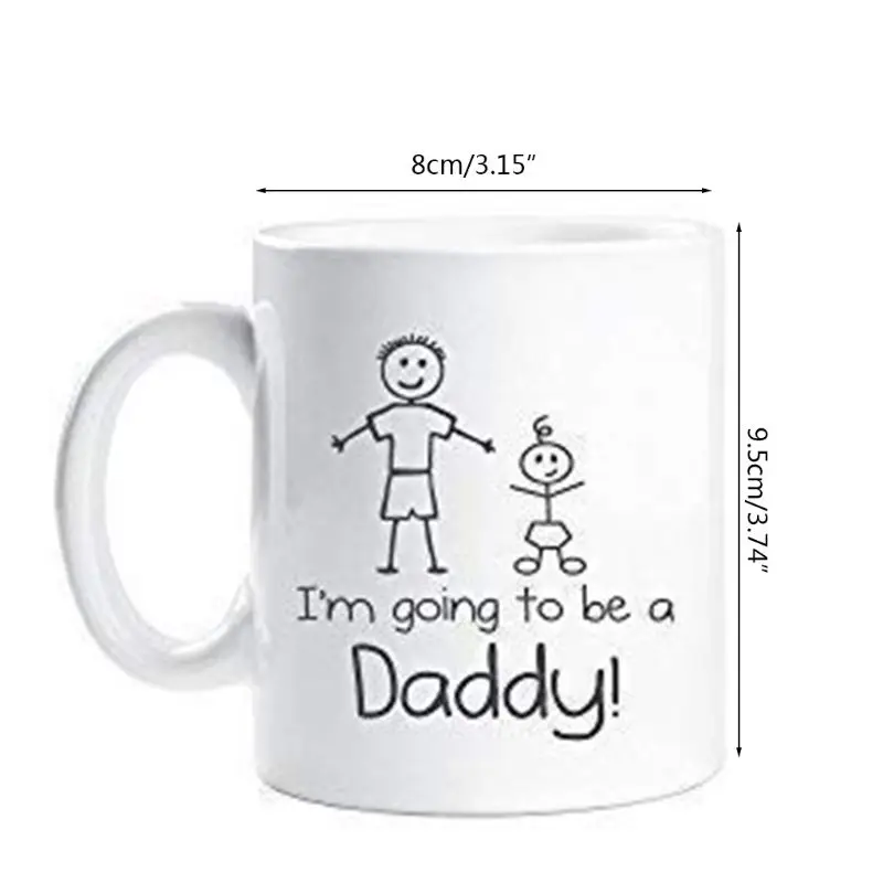 

1Pair I'm Going to be a Mummy Daddy Mug Cup Water Cups New Parent Pregnancy Gift