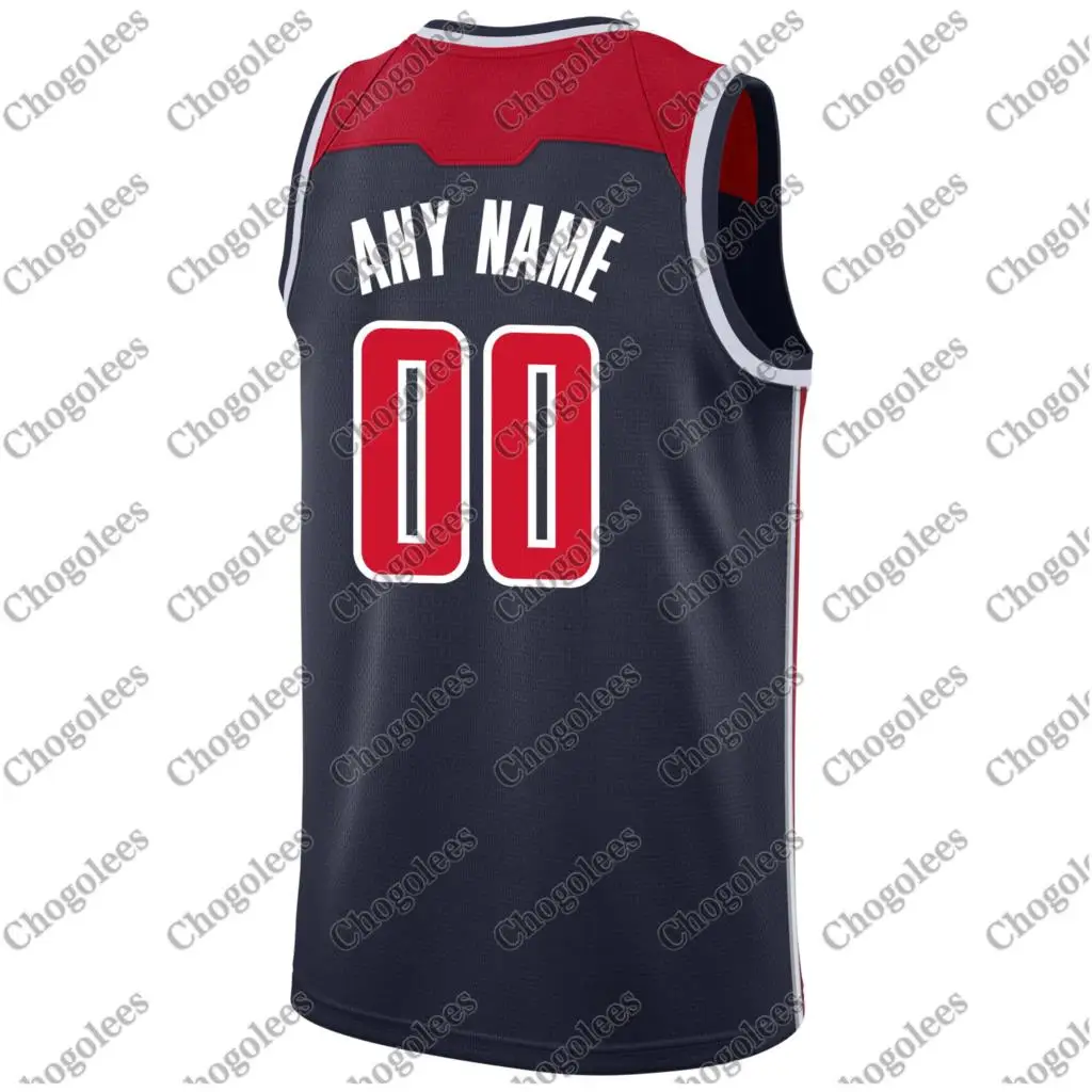 

Men Basketball Jersey Washington Custom Swingman Jersey Navy Statement Edition