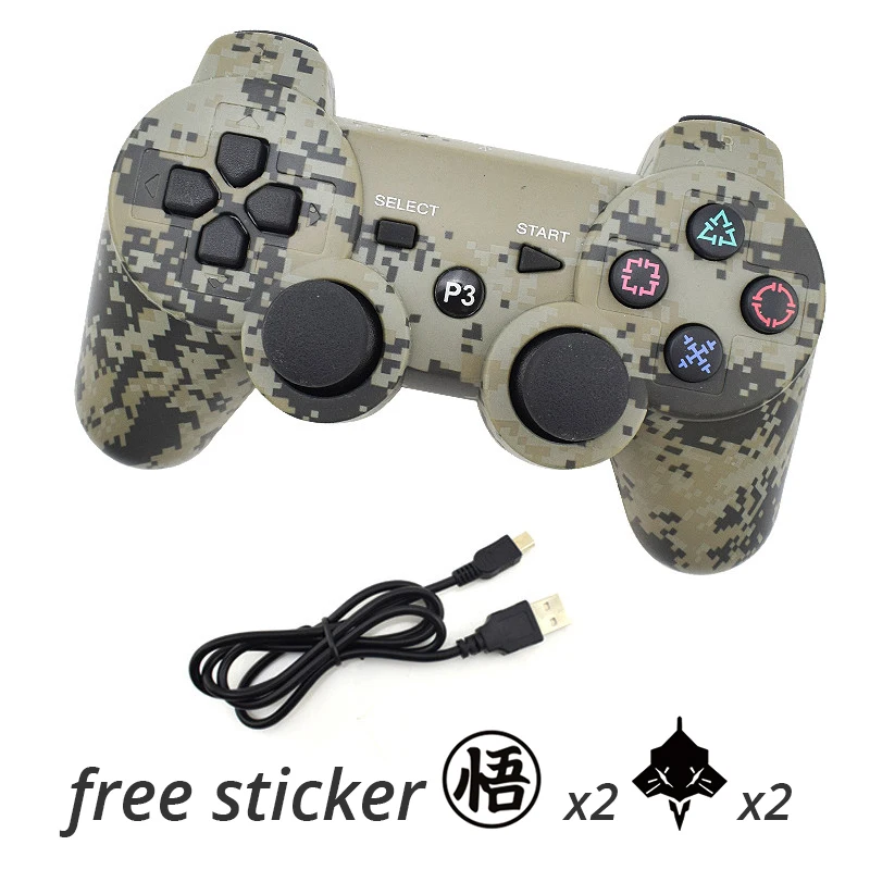 Данные лягушка для sony Playstation3 для PS3 контроллер беспроводной Bluetooth геймпад джойстик для Mando PS3/геймпады для ПК контроллер - Цвет: Camel 4